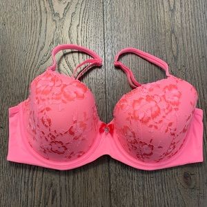 Body By Victoria Lightly Lined Hot Pink Demi 34DD